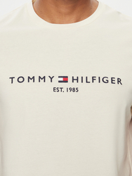 Tommy Hilfiger pánské krémové triko Logo - L (AEF)