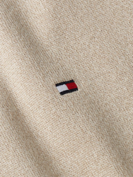 Tommy Hilfiger pánský béžový svetr - L (AEG)