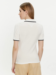 Tommy Hilfiger dámské bílé polo tričko  - S (YBL)