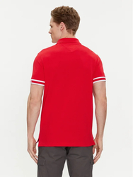 Tommy Hilfiger pánské červené polo tričko - S (XLG)