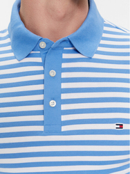 Tommy Hilfiger pánské modré pruhované polo tričko - L (0A6)