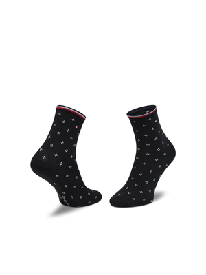 Tommy Hilfiger dámské černé ponožky 2 pack - 35 (001)