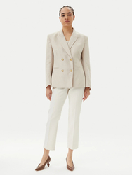 Tommy Hilfiger dámské béžové lněné sako  - 34 (ACI)