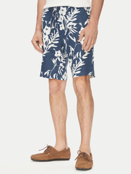 Tommy Hilfiger pánské lněné modré šortky - 30/NI (DAF)