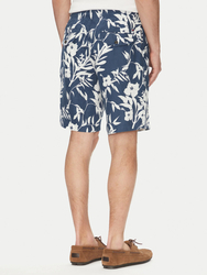 Tommy Hilfiger pánské lněné modré šortky - 30/NI (DAF)