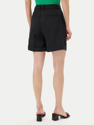 Tommy hilfiger dámské lněné běžové šortky - 34 (BDS)