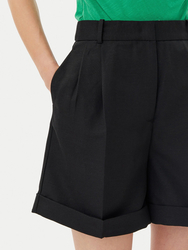 Tommy hilfiger dámské lněné běžové šortky - 34 (BDS)
