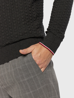 Tommy Hilfiger pánský tmavě šedý svetr - XL (P92)