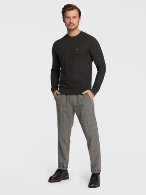 Tommy Hilfiger pánský tmavě šedý svetr - XXL (P92)