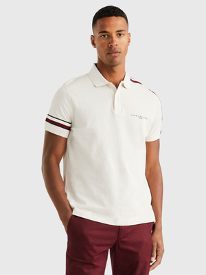 Tommy Hilfiger pánské krémové polotričko - L (AF4)