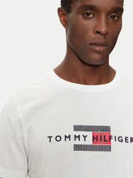 Tommy Hilfiger pánské bílé tričko - M (YBR)