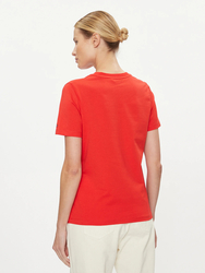 Tommy Hilfiger dámské červené tričko - L (SNE)