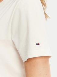 Tommy Hilfiger dámské bílé tričko - XS (YA8)