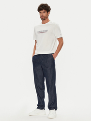 Tommy Hilfiger pánské bílé tričko - L (YBR)