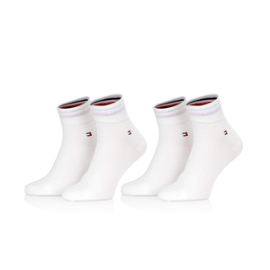 Tommy Hilfiger pánské bílé ponožky 2 pack - 39/42 (300)