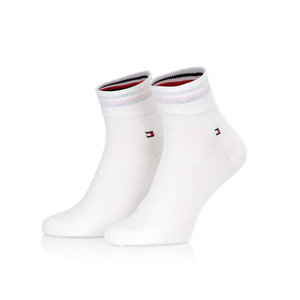 Tommy Hilfiger pánské bílé ponožky 2 pack - 39/42 (300)