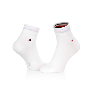 Tommy Hilfiger pánské bílé ponožky 2 pack - 47 (300)