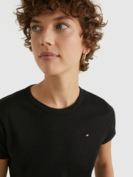 Tommy Hilfiger  dámské černé tričko - S (BDS)
