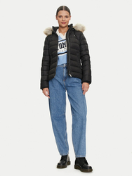 Tommy Jeans dámská černá bunda - XS (BDS)