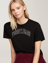 Tommy Jeans dámské černé tričko - XS (BDS)