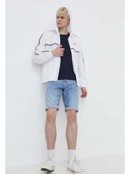 Tommy Jeans pánská bílá bunda - M (YBR)