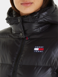 Tommy Jeans dámská černá bunda - S (BDS)