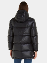 Tommy Jeans dámská černá bunda - S (BDS)