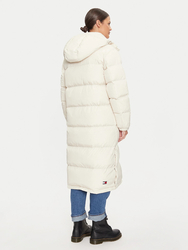 Tommy Jeans dámská krémová bunda - S (ACG)