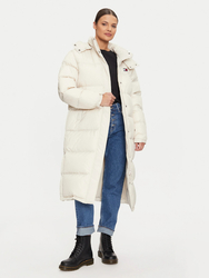 Tommy Jeans dámská krémová bunda - S (ACG)