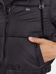 Tommy Jeans dámská černá bunda - L (BDS)