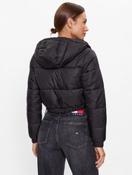 Tommy Jeans dámská černá bunda - L (BDS)