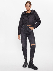 Tommy Jeans dámská černá bunda - L (BDS)