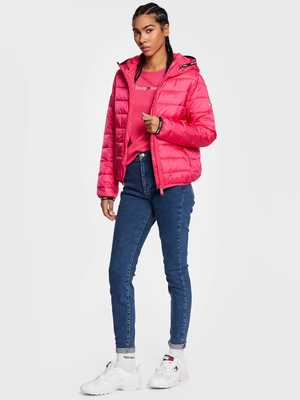 Tommy Jeans dámská růžová bunda - XS (T1I)