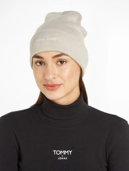 Tommy Jeans dámská krémová čepice - OS (AEV)