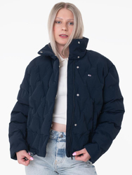 Tommy Jeans dámská tmavě modrá bunda - S (C1G)
