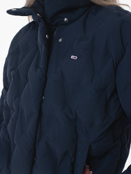 Tommy Jeans dámská tmavě modrá bunda - S (C1G)