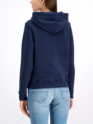 Tommy jeans dámská tmavě modrá mikina s kapucí Hoodie - L (CBK)