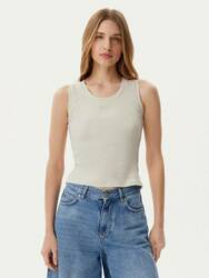 Tommy Jeans dámské béžové tílko - L (ACG)