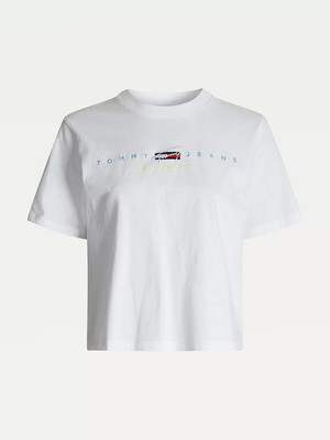 Tommy Jeans dámské bílé tričko Modern - S (YBR)
