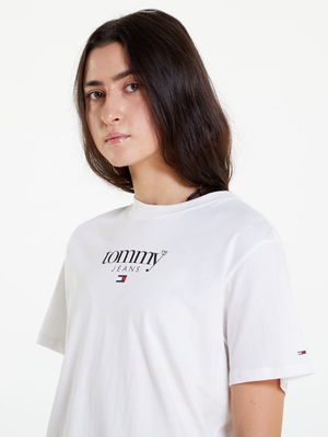 Tommy Jeans dámské bílé tričko - M (YBL)