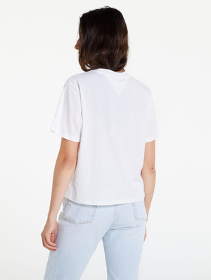 Tommy Jeans dámské bílé tričko - M (YBL)