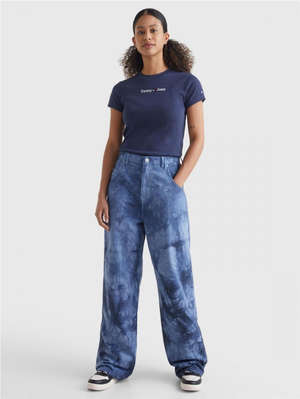  Tommy Jeans dámské tmavě modré tričko - XS (C87)