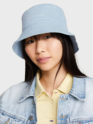 Tommy Jeans dámský modrý džínový klobouk - OS (0GY)