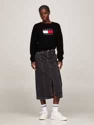 Tommy Jeans dámský černý svetr - L (BDS)