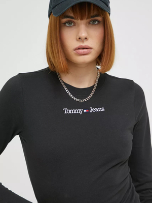 Tommy Jeans dámské černé tričko - XS (BDS)