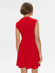 Tommy Jeans dámské červené každodenní šaty Babylock - L (XNL)