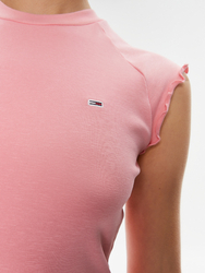 Tommy Jeans dámské růžové každodenní šaty Babylock - M (TIC)