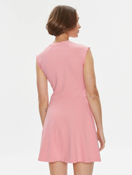 Tommy Jeans dámské růžové každodenní šaty Babylock - L (TIC)