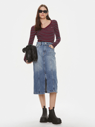 Tommy Jeans dámská modrá džínová sukně - 25/NI (1A5)