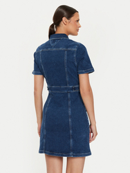 Tommy Jeans dámské modré džínové šaty - XS (1A5)